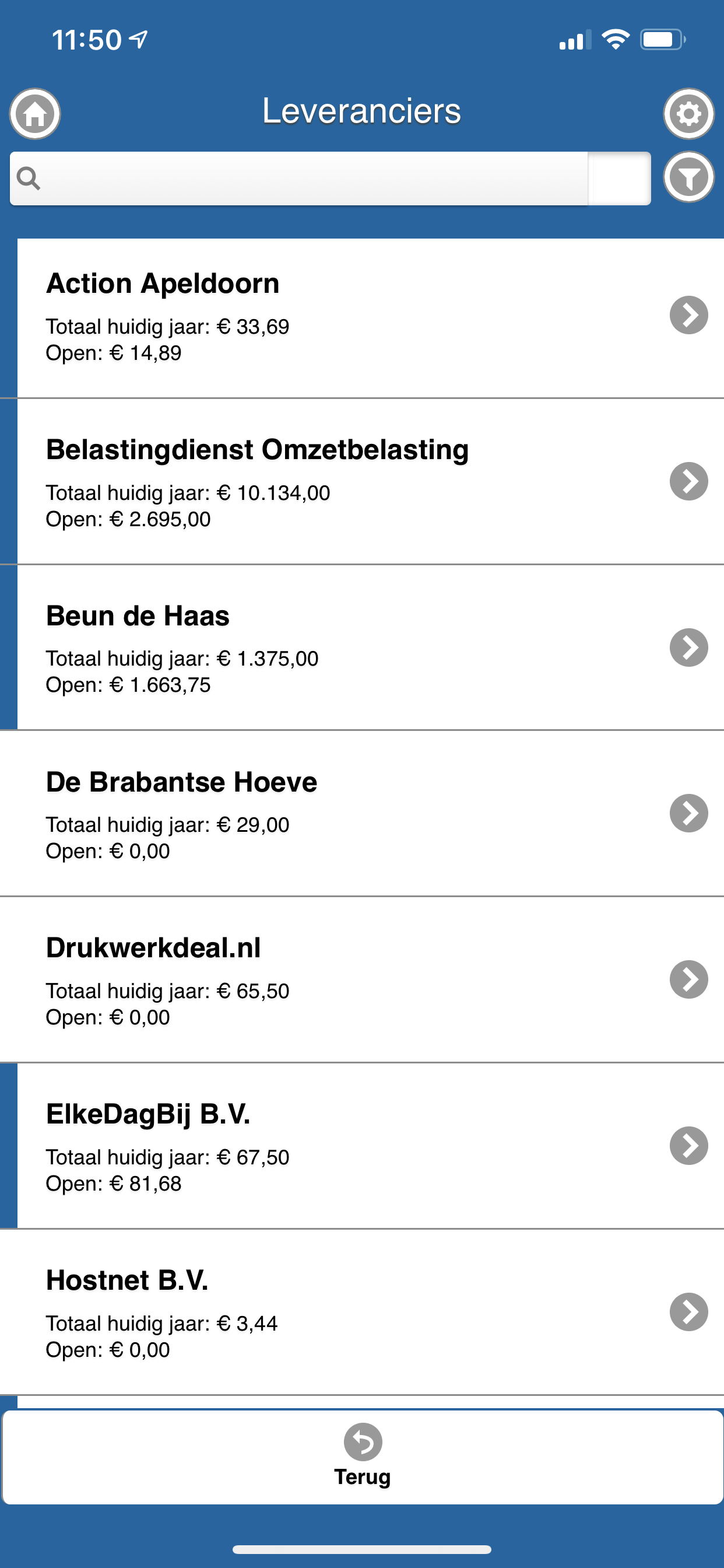 leveranciers
