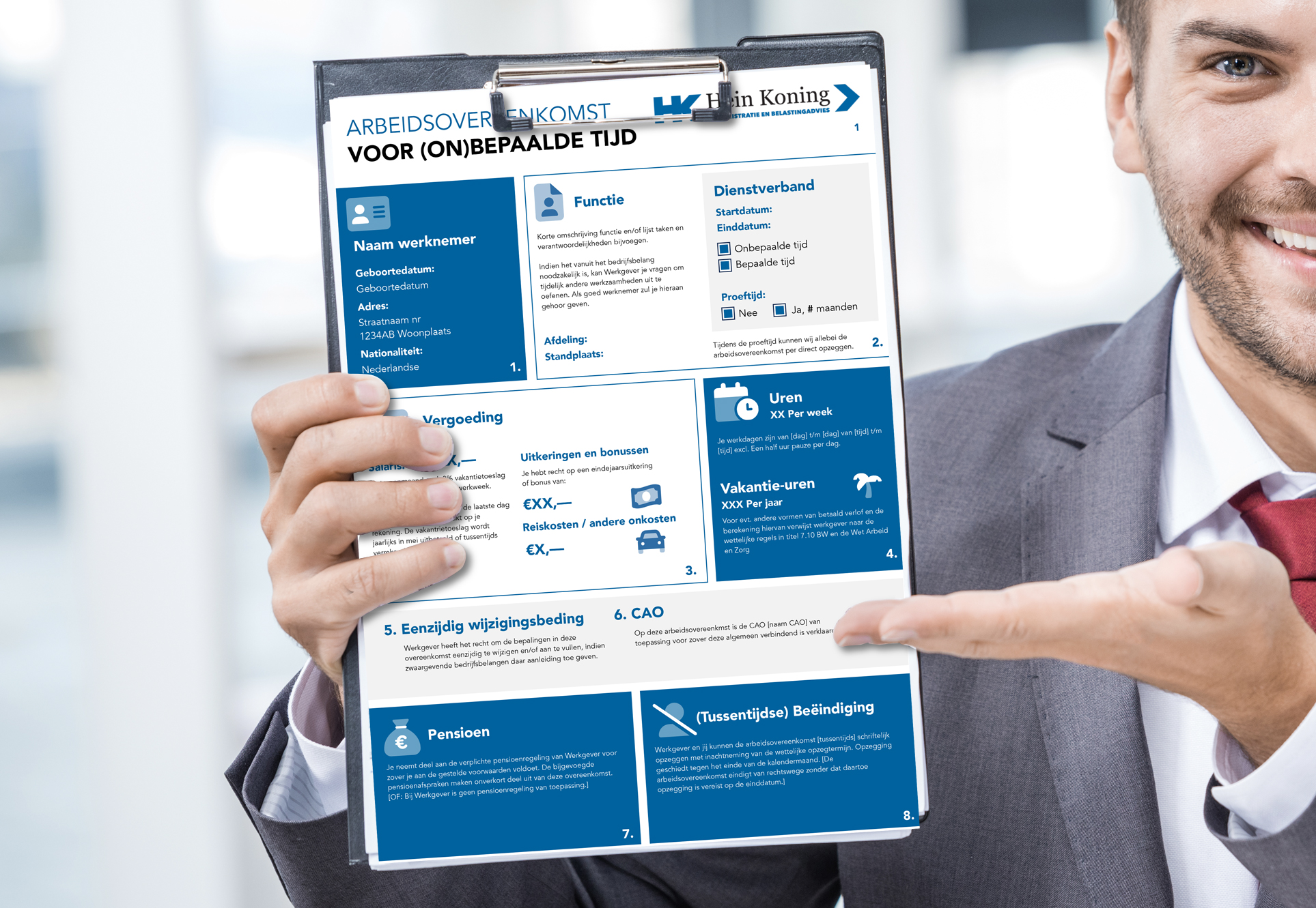 Nieuw Visuele arbeidsovereenkomst